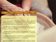 Tablet Screenshot of ceramique-paris.fr